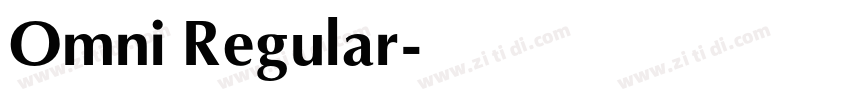 Omni Regular字体转换